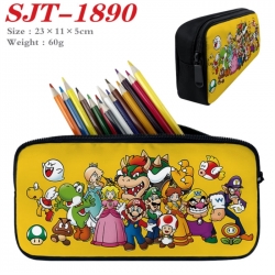 Super Mario Anime nylon student pencil case 23x11x5cm 