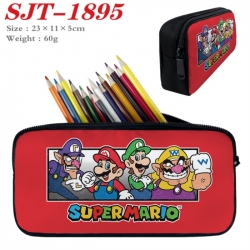 Super Mario Anime nylon student pencil case 23x11x5cm 