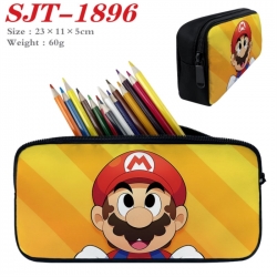Super Mario Anime nylon student pencil case 23x11x5cm 