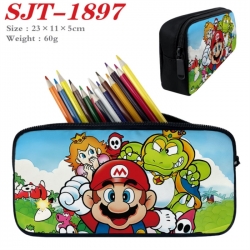 Super Mario Anime nylon student pencil case 23x11x5cm 