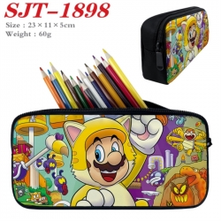 Super Mario Anime nylon student pencil case 23x11x5cm 