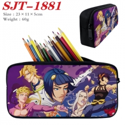 JoJos Bizarre Adventure Anime nylon student pencil case 23x11x5cm 