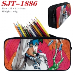 JoJos Bizarre Adventure Anime nylon student pencil case 23x11x5cm 