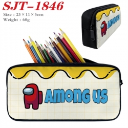Among Us Anime nylon student pencil case 23x11x5cm 