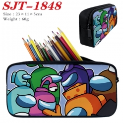 Among Us Anime nylon student pencil case 23x11x5cm 