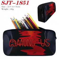 Among Us Anime nylon student pencil case 23x11x5cm 