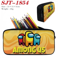 Among Us Anime nylon student pencil case 23x11x5cm 