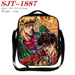 JoJos Bizarre Adventure Anime Lunch Bag Crossbody Bag 26x22x8.5cm
