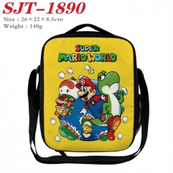Super Mario Anime Lunch Bag Crossbody Bag 26x22x8.5cm 
