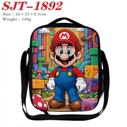 Super Mario Anime Lunch Bag Crossbody Bag 26x22x8.5cm 