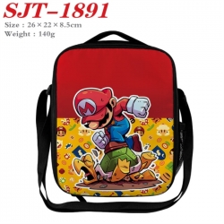 Super Mario Anime Lunch Bag Crossbody Bag 26x22x8.5cm 