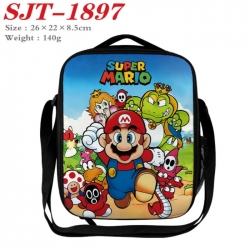 Super Mario Anime Lunch Bag Crossbody Bag 26x22x8.5cm 
