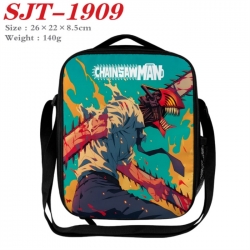 Chainsaw Man Anime Lunch Bag Crossbody Bag 26x22x8.5cm 