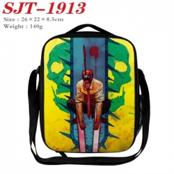 Chainsaw Man Anime Lunch Bag Crossbody Bag 26x22x8.5cm 