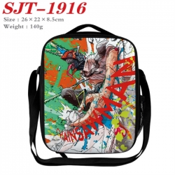 Chainsaw Man Anime Lunch Bag Crossbody Bag 26x22x8.5cm 