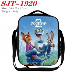 Zootopia Anime Lunch Bag Crossbody Bag 26x22x8.5cm 