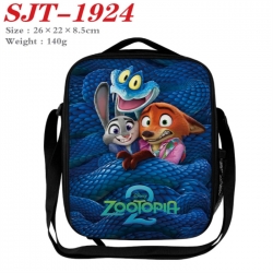 Zootopia Anime Lunch Bag Crossbody Bag 26x22x8.5cm 