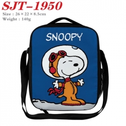 snoopy Anime Lunch Bag Crossbody Bag 26x22x8.5cm 
