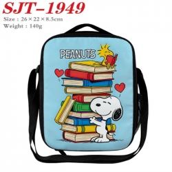 snoopy Anime Lunch Bag Crossbody Bag 26x22x8.5cm 