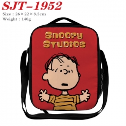snoopy Anime Lunch Bag Crossbody Bag 26x22x8.5cm 