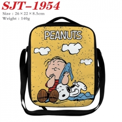snoopy Anime Lunch Bag Crossbody Bag 26x22x8.5cm 