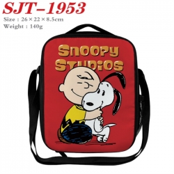 snoopy Anime Lunch Bag Crossbody Bag 26x22x8.5cm 