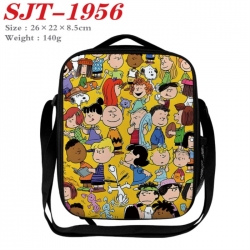 snoopy Anime Lunch Bag Crossbody Bag 26x22x8.5cm 