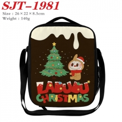 Labubu Anime Lunch Bag Crossbody Bag 26x22x8.5cm 