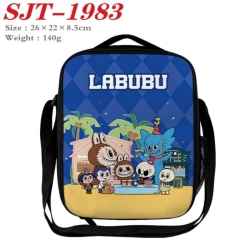 Labubu Anime Lunch Bag Crossbody Bag 26x22x8.5cm 