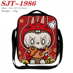 Labubu Anime Lunch Bag Crossbody Bag 26x22x8.5cm 