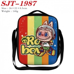 Labubu Anime Lunch Bag Crossbody Bag 26x22x8.5cm 