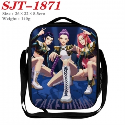 K-Pop:Demon Hunters Anime Lunch Bag Crossbody Bag 26x22x8.5cm 