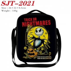 The Nightmare Before Christmas Anime Lunch Bag Crossbody Bag 26x22x8.5cm 