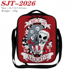 The Nightmare Before Christmas Anime Lunch Bag Crossbody Bag 26x22x8.5cm 