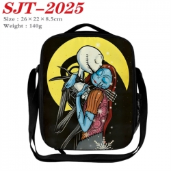 The Nightmare Before Christmas Anime Lunch Bag Crossbody Bag 26x22x8.5cm 