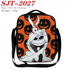 The Nightmare Before Christmas Anime Lunch Bag Crossbody Bag 26x22x8.5cm 