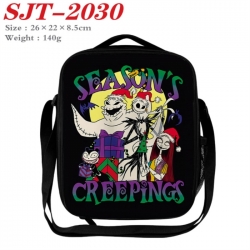 The Nightmare Before Christmas Anime Lunch Bag Crossbody Bag 26x22x8.5cm 