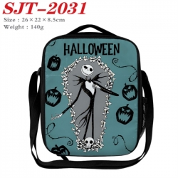 The Nightmare Before Christmas Anime Lunch Bag Crossbody Bag 26x22x8.5cm