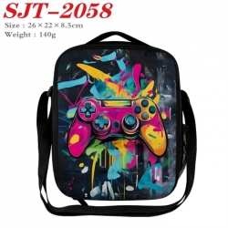 GamePad Anime Lunch Bag Crossbody Bag 26x22x8.5cm 