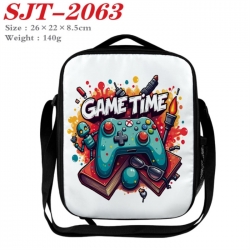 GamePad Anime Lunch Bag Crossbody Bag 26x22x8.5cm