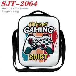 GamePad Anime Lunch Bag Crossbody Bag 26x22x8.5cm 