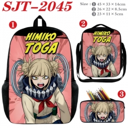 My Hero Academia Anime nylon canvas backpack pencil case crossbody bag three piece set 45x33x14cm