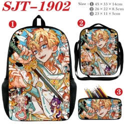 Toilet-bound Hanako-kun Anime nylon canvas backpack pencil case crossbody bag three piece set 45x33x14cm