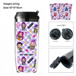 K-Pop:Demon Hunters Anime double-layer insulated water bottle and cup 350ML