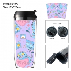 K-Pop:Demon Hunters Anime double-layer insulated water bottle and cup 350ML