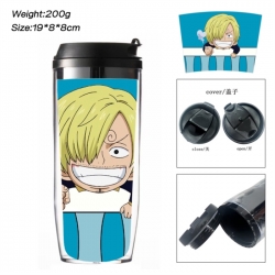 One Piece Anime double-layer insulated water bottle and cup 350ML