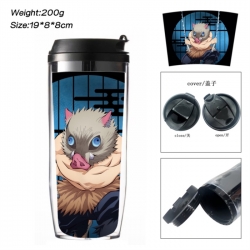 Demon Slayer Kimets Anime double-layer insulated water bottle and cup 350ML