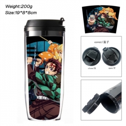 Demon Slayer Kimets Anime double-layer insulated water bottle and cup 350ML