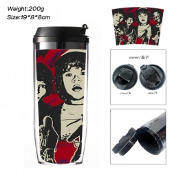 Stranger Things Anime double-layer insulated water bottle and cup 350ML