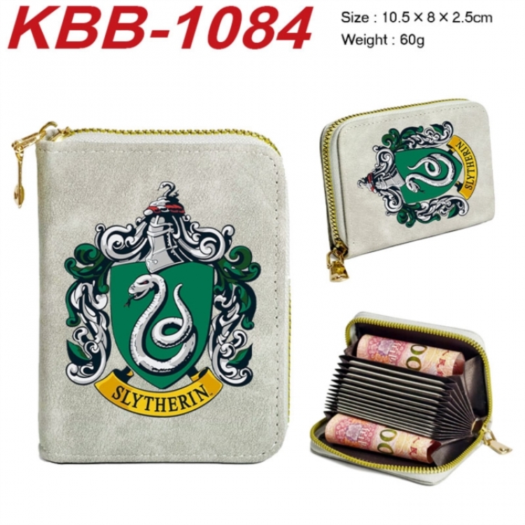 Harry Potter Anime-themed bank card zipper cardholder with dimensions 10.5x8x2.5cm
